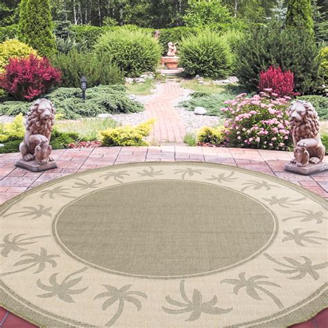 amazon round outdoor rugs|8 ft round outdoor rugs.